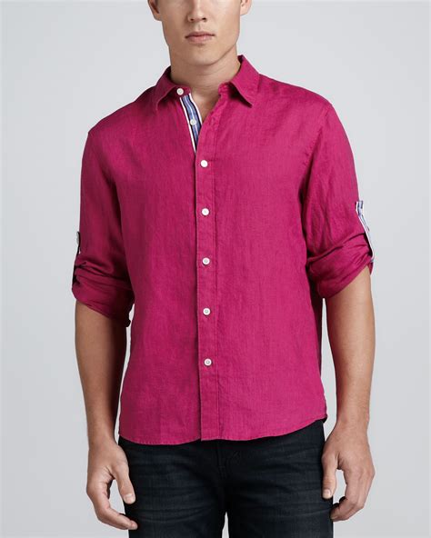 michael kors shirts for men|michael kors men's linen shirt.